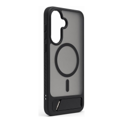 Samsung Galaxy A37 / A36 Rubber Coated MagSafe With Stand Case Black