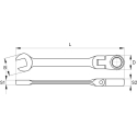 Toya Sa Poland YATO COMBINED WRENCH WITH RATCHET 16mm, WITH CONNECTION 1682 Toya Sa Poland YATO COMBINED WRENCH WITH RATCHET 16mm, WITH CONNECTION 1682