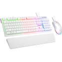 RAMPAGE FORTUNA GAMING SET Keyboard WITH Mouse pad and mouse White RAMPAGE FORTUNA GAMING SET Keyboard WITH Mouse pad and mouse White