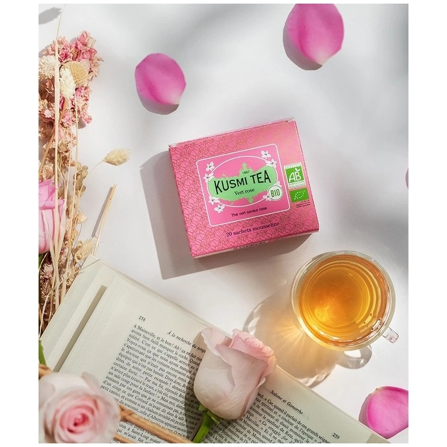 Brown House Tea Kusmi Tea - Зеленая роза BIO 20 чайных пакетиков – 5