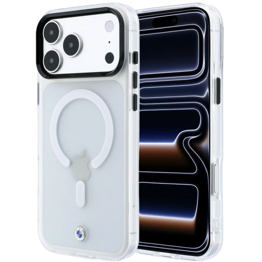 BMW Sign Frosted IML & Metal Logo MagSafe vāks iPhone 18 Pro Max / 17 Pro Max - Caurspīdīgs – 2