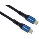"PremiumCord" USB cable "PremiumCord" USB-C cable (USB 3.2 GEN 2x2, 5A, 100W, 20Gbit/s) 1 m, cotton braided "PremiumCord" USB cable "PremiumCord" USB-C cable (USB 3.2 GEN 2x2, 5A, 100W, 20Gbit/s) 1 m, cotton braided