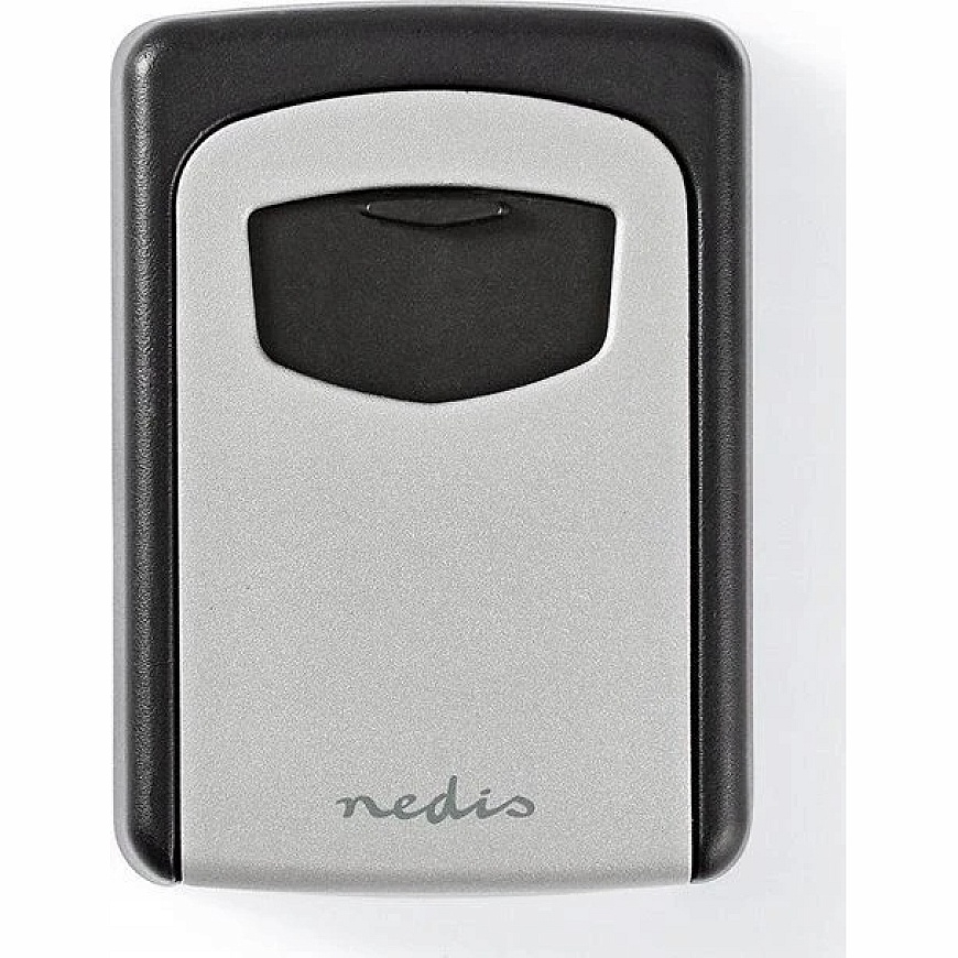 Nedis KEYCC01GY Safe Wall Safe Aluminum Black, Silver