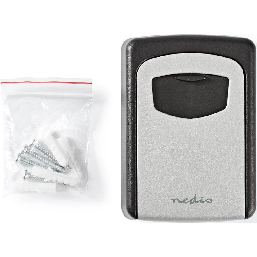 Nedis KEYCC01GY Safe Wall Safe Aluminum Black, Silver – 2