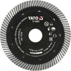 Yato TURBO DIAMONDINIS 115MM DIAMENTAS, SKIRTAS KERGIAI PJOVYTI