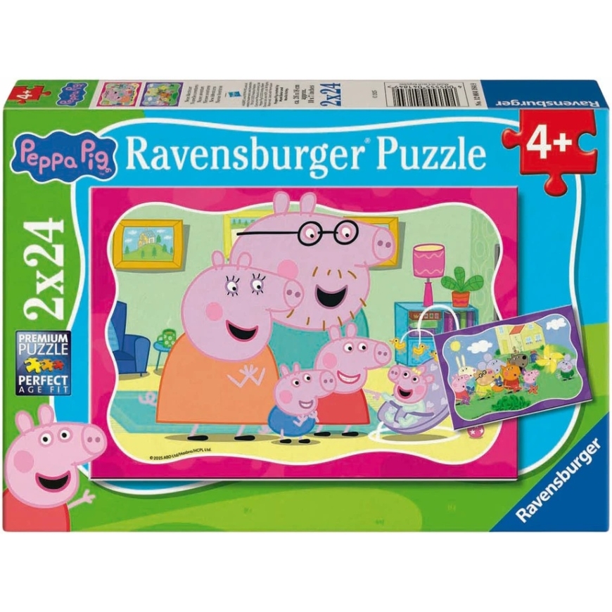 Ravensburger Dėlionė 2x24 vnt. - Peppa pig