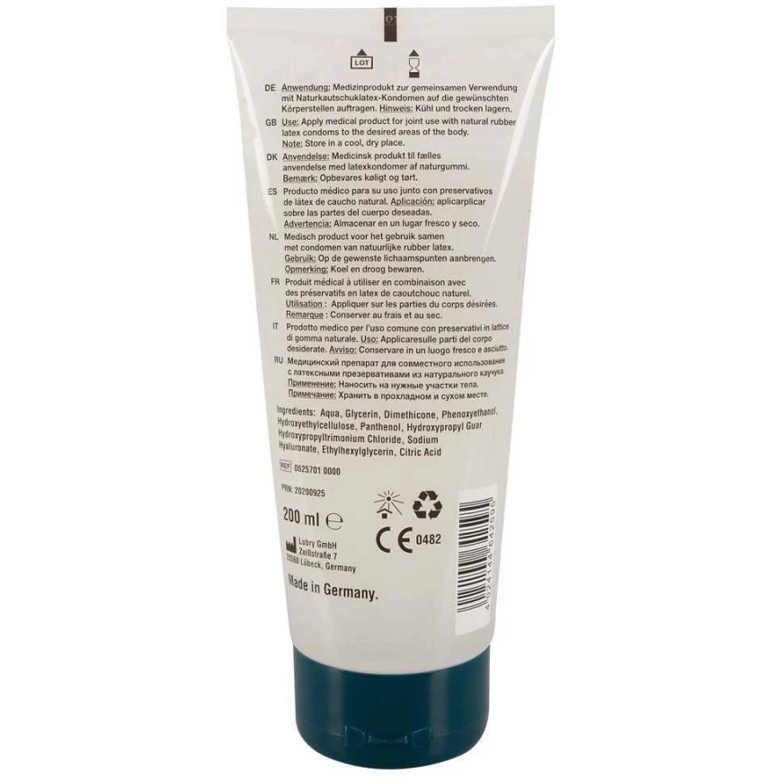 Just Glide Premium Anal Anaalivoide hyaluronihapolla ja pantenolilla (200 ml) – 4