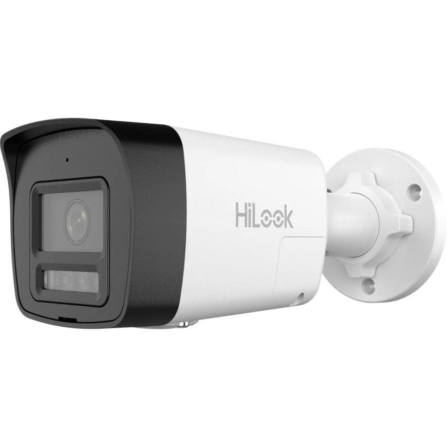 "HiLook" kuulikujuline objektiiv IPC-B180HAP-LUF/SL F2.8 (valge, 8 MP, 30 m IR, 30 m LED, helisignaal)