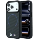BMW M Kevlar Zila Druka Gredzens Metāla Logo MagSafe vāks iPhone 18 Pro / 17 Pro - Melns BMW M Kevlar Zila Druka Gredzens Metāla Logo MagSafe vāks iPhone 18 Pro / 17 Pro - Melns