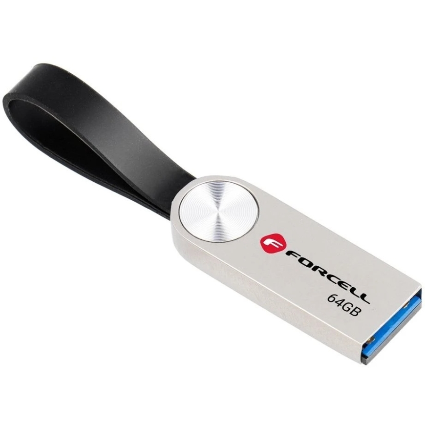 64 GB USB-muistitikku USB 3.2 Gen 1 (USB A) Forcell F-Data Metalliharmaa – 5