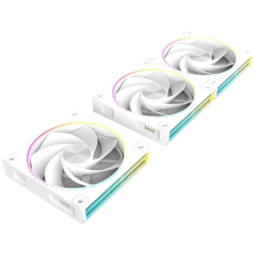 Zalman ZM-DF120R 120 mm apverčiamas Daisy Chain korpuso ventiliatorius, baltas – 3