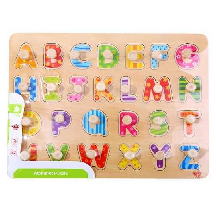 Tooky Toys „Taky Toy Puzzle Montessori“ puzle ar alfabēta spraudņiem – 3