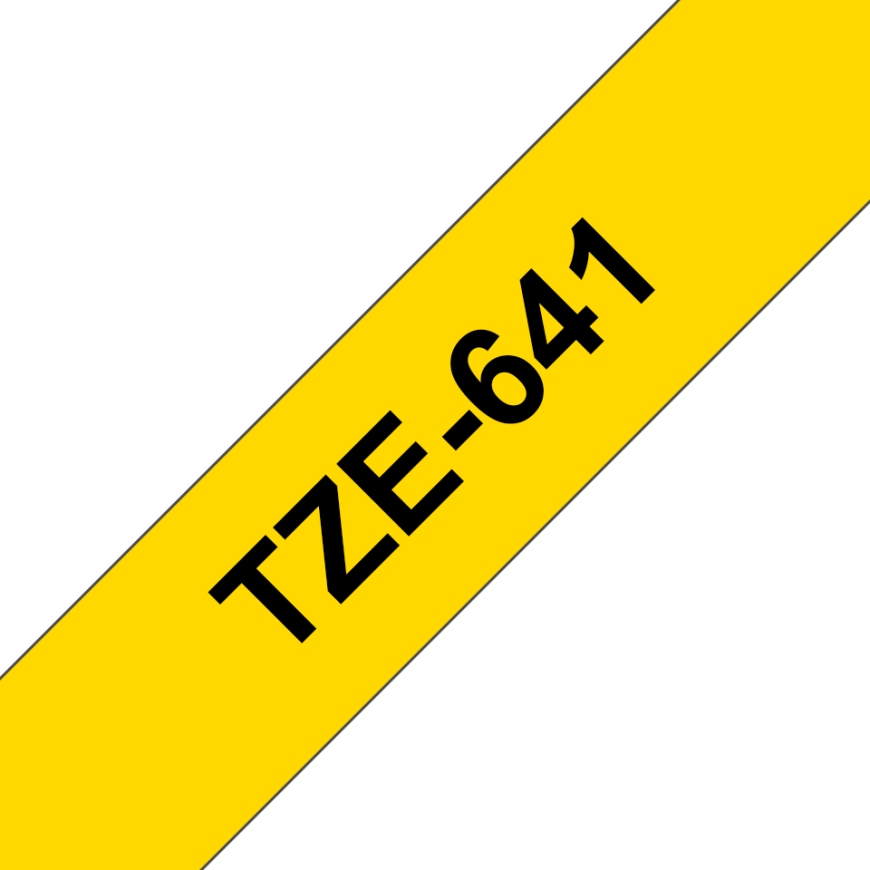 Brother TZE-641 etikettien kirjoitusnauha Musta keltaisella