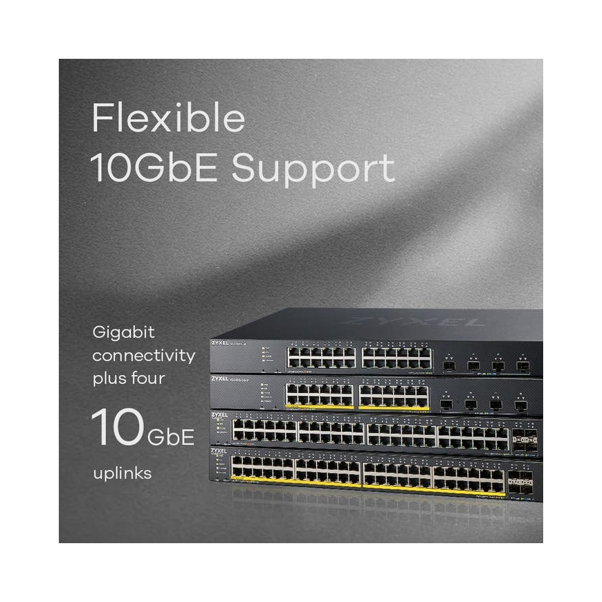 Zyxel XGS1935-28HP Управляемый L3 Gigabit Ethernet (10/100/1000) Питание по Ethernet (PoE) – 5