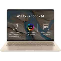 Nešiojamas kompiuteris ASUS Zenbook 14 OLED UX3480AA zlatá