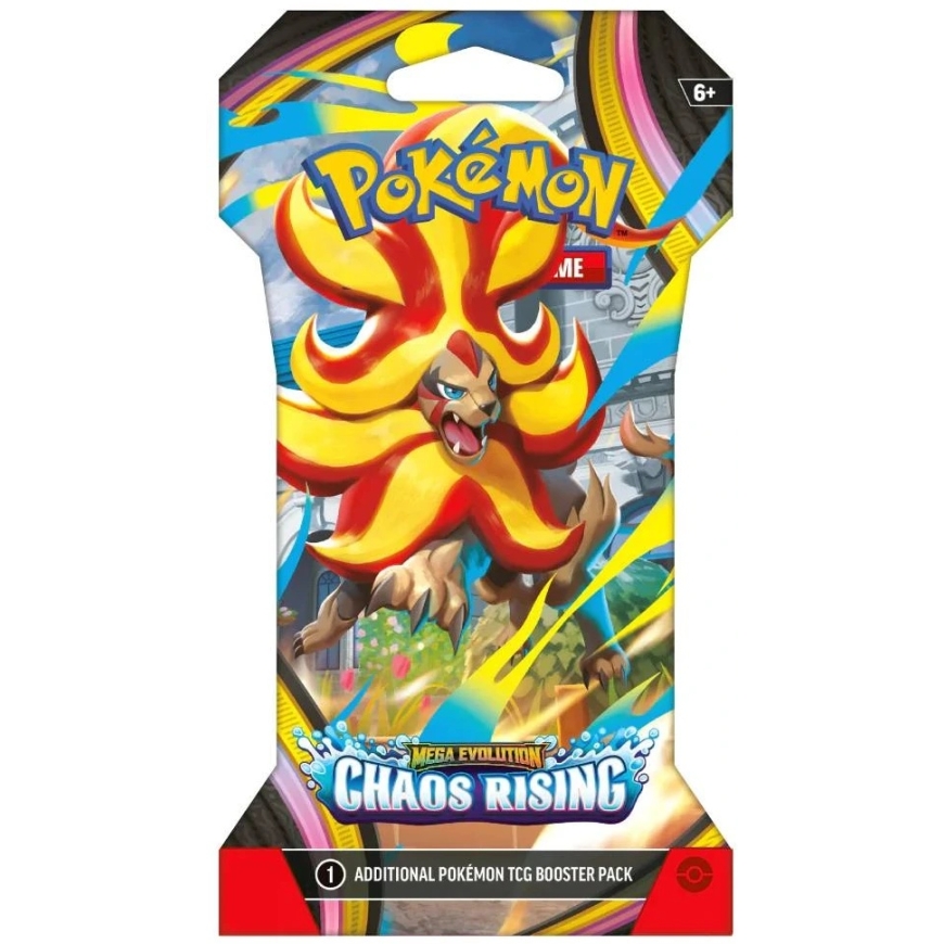 Pokémon TCG Chaos Rising Mega Evolution papildymo pakelis su įdėklu (10 kortų) – 4