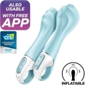 Satisfyer Air Pump Vibrator 5+ helesinine pumpamisvibraator Satisfyer Air Pump Vibrator 5+ helesinine pumpamisvibraator