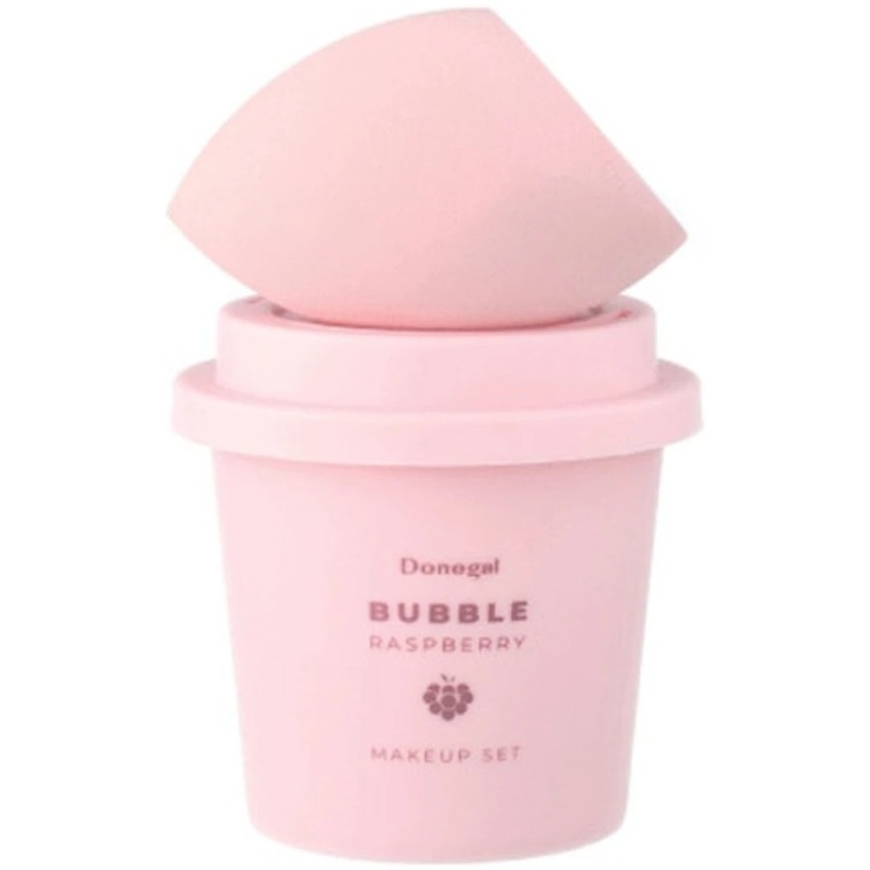 Donegal Bubble Raspberry makiažo kempinėlė + dėklas 4367 – 2