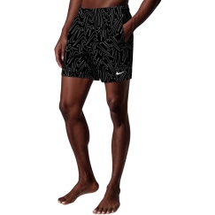 Nike Breaker Tossed Swoos 5" Volley-uimashortsit mustat NESSG572 001 (2XL)