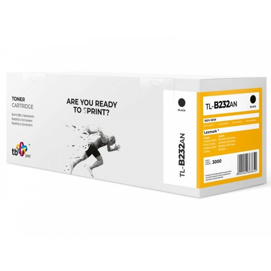Tb Print Toner Cartridge for "Lexmark mb2338 tl-b232an bk", 100% new