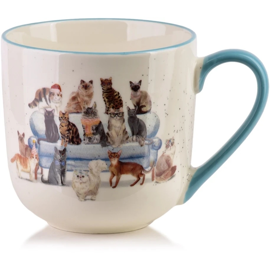 Affek Design JULES Чашка 410ml 9,5x13x9,5cm кошка на диване