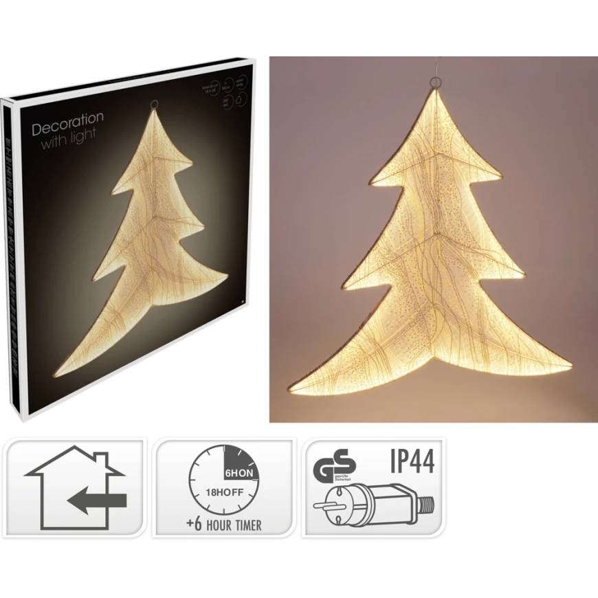 Mondex CHOINKA 53X56 CM 260 LED GOLD