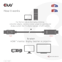 CLUB3D CAC-1087 videokaapeli-adapteri 3 m DisplayPort HDMI Musta CLUB3D CAC-1087 videokaapeli-adapteri 3 m DisplayPort HDMI Musta