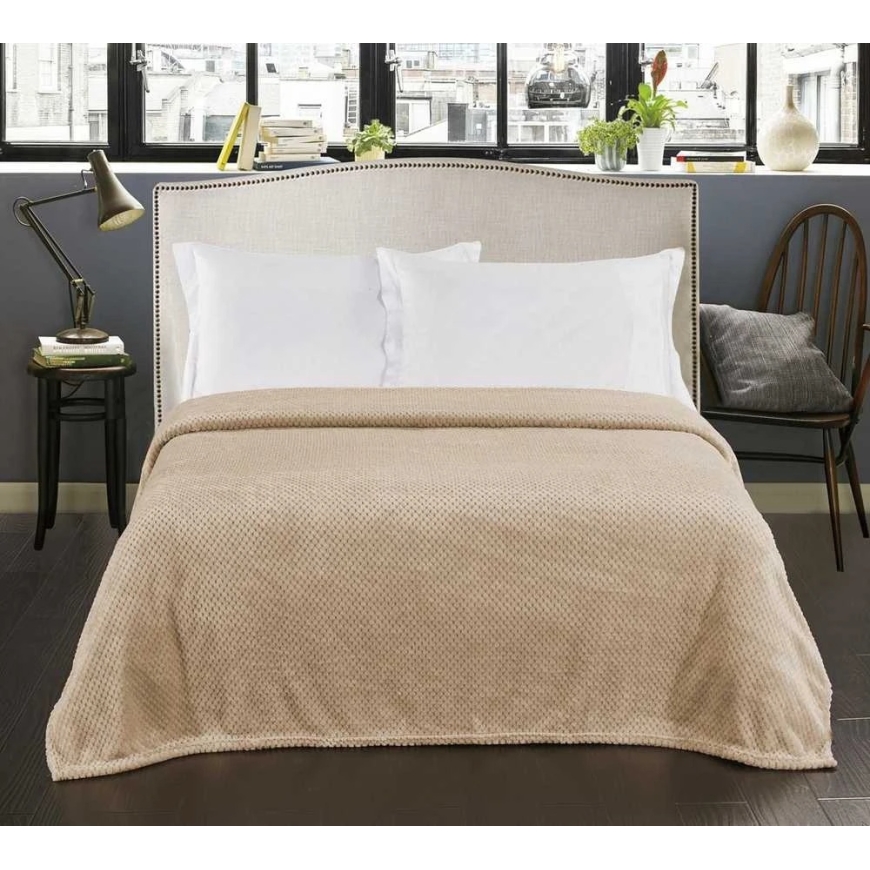 DecoKing Henry Blanket 70 cm x 150 cm, sand brown (cappuccino) – 4