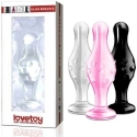 LOVETOY 4.5" Glass Romance Dildo Black LOVETOY 4.5" Glass Romance Dildo Black