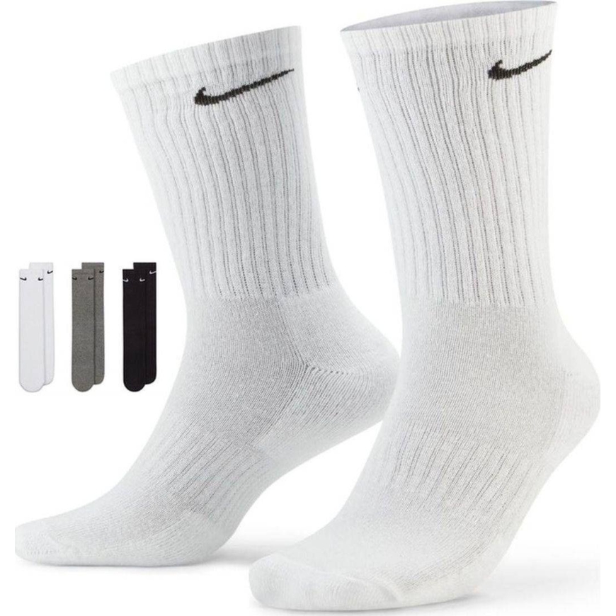 Носки Nike Everyday Cushioned Crew 3 пары белый, серый, черный SX7664 964 (38-42) – 3