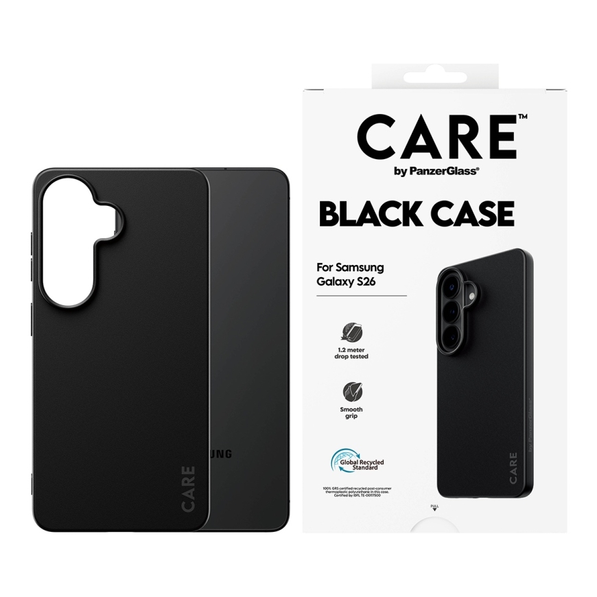 PanzerGlass CARE™ by ® TPU Case Black Samsung Galaxy S26 mobilo telefonu apvalks Aploksne Melns – 2