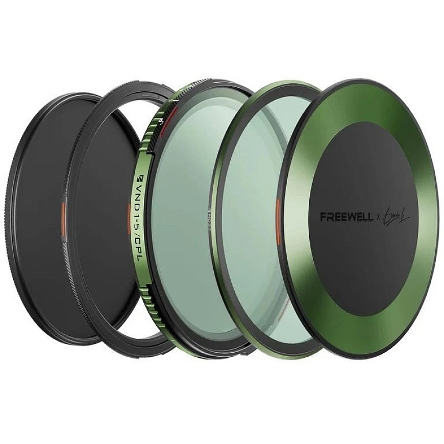 Kintamo židinio nuotolio ND/CPL filtro komplektas Freewell Brandon Li 95 mm – 3