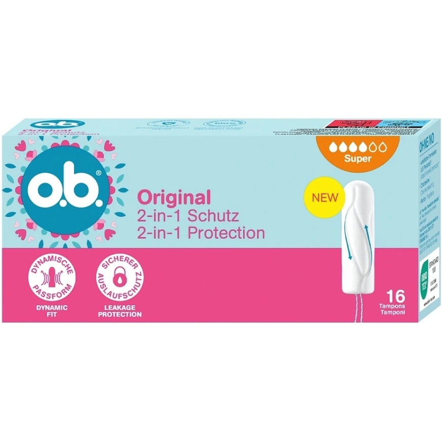 O.B. Original Super tampoonid 16 tk