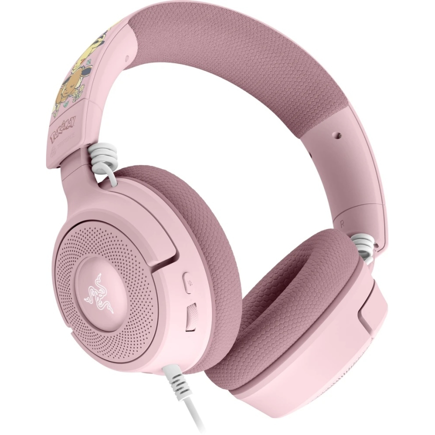 Razer Kraken V4 X Pokémon Edition Ausinės Žaidimams, USB-C, 40 mm – Pikachu/Eevee