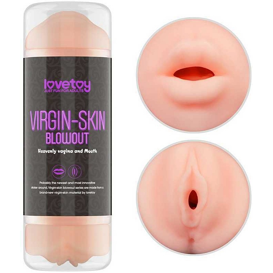 LoveToy "Virgin-Skin Blowout Stroker" массажёр для влагалища и рта