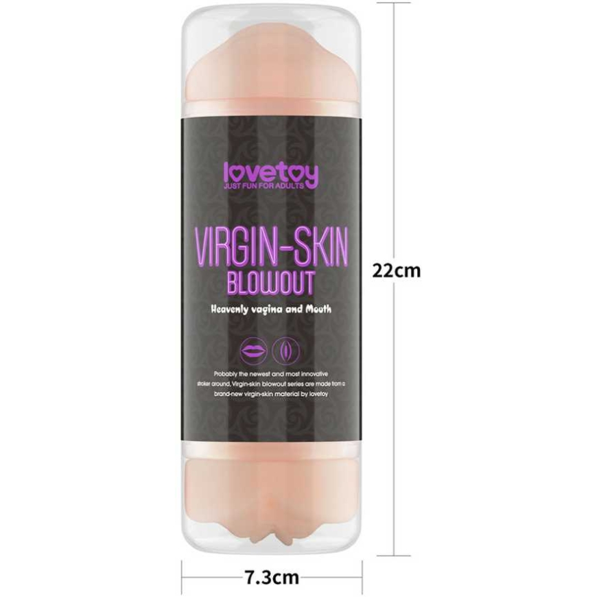 LoveToy "Virgin-Skin Blowout Stroker" vaginal and oral massager – 2