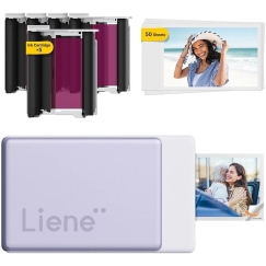 LIENE Pearl N200 Pro 2x3" Pārnēsājamais Foto Printeris (Violetā)