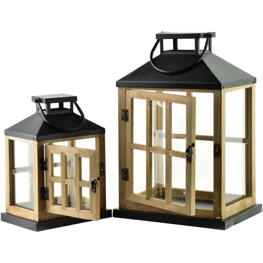Mondex Since 1986 LEVI Komplekts 2 laternas 24x18x36/17x13x25cm – 2