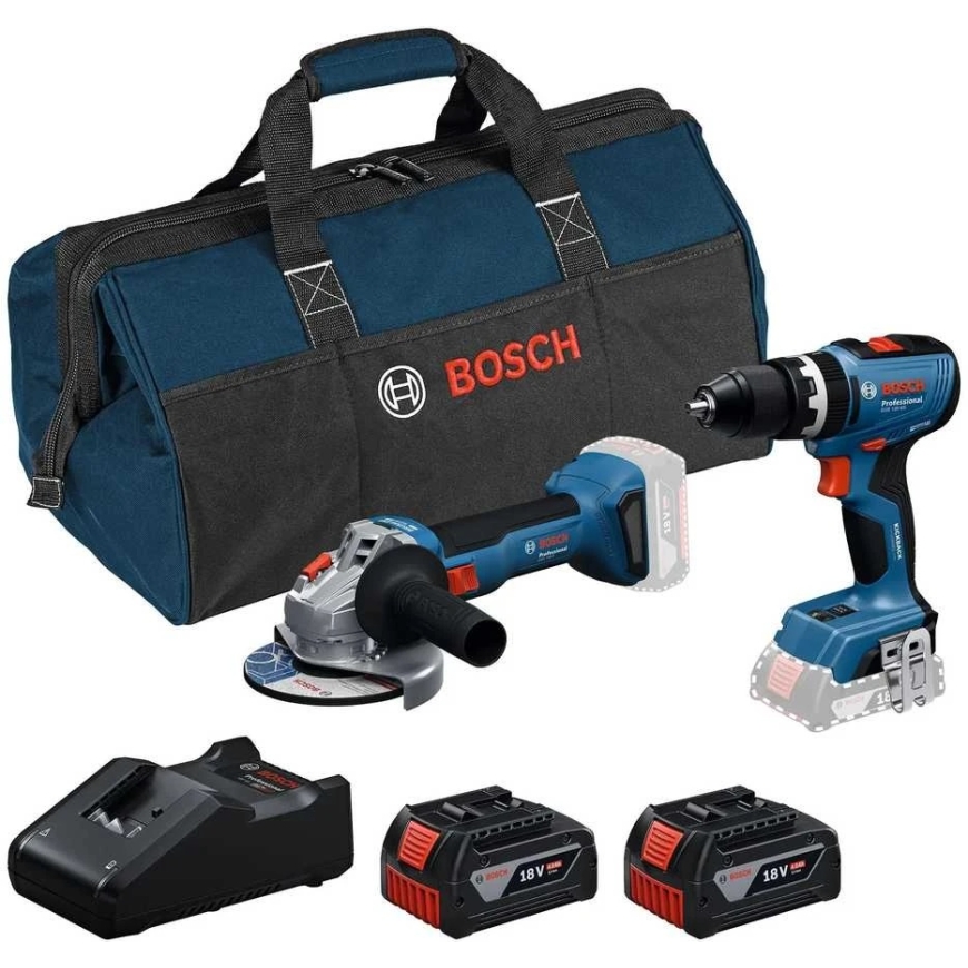 Įrankių komplektas Bosch 0615A5008Z 18 V 2x4,0 Ah akum.