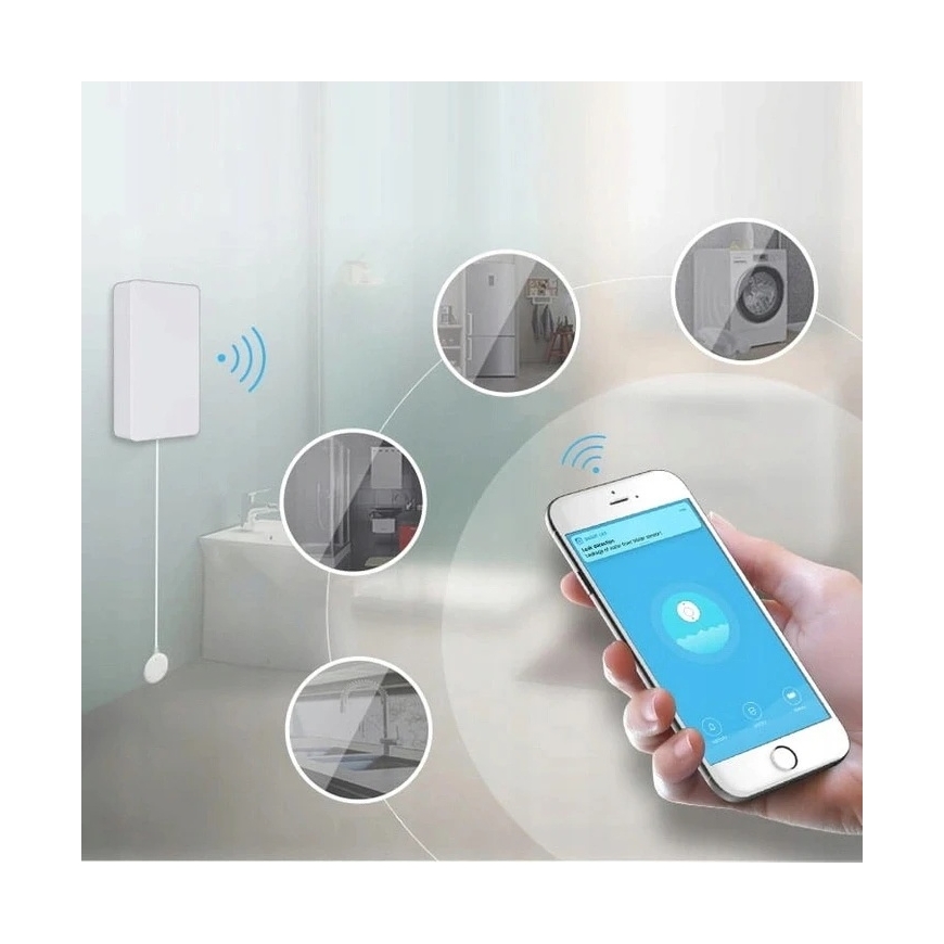 Tuya – potvynių jutiklis – ZigBee – Android / iOS programėlė – RTX ZWS3 – 5
