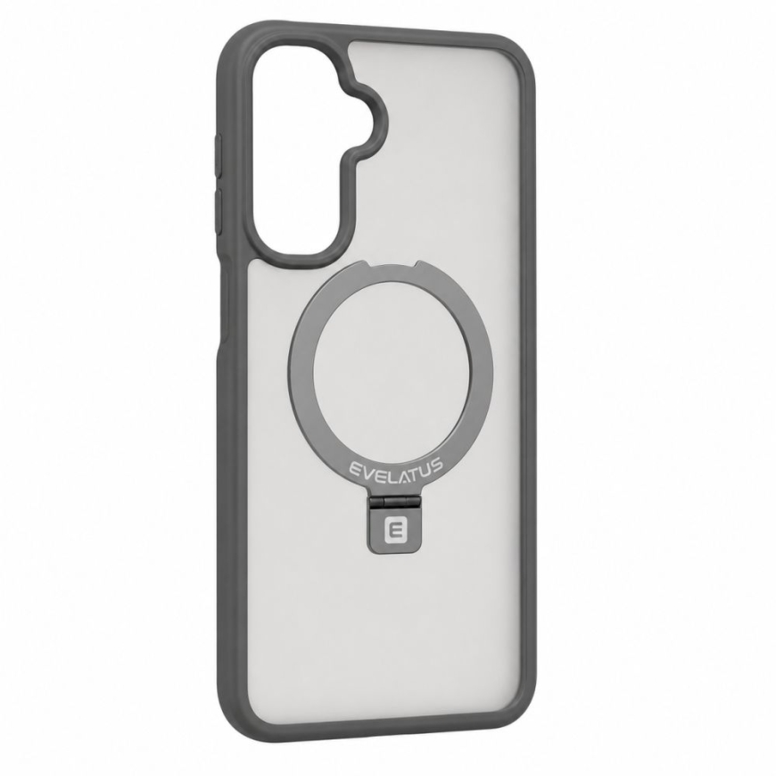 Samsung Galaxy A17 4G / A17 5G Shield Case With MagSafe & Stand Matte Ring Smoke Grey
