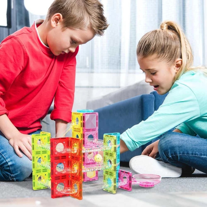 PICASSO TILES Magnetinis konstruktorius Marble Run 60 det., PTMG60 – 3