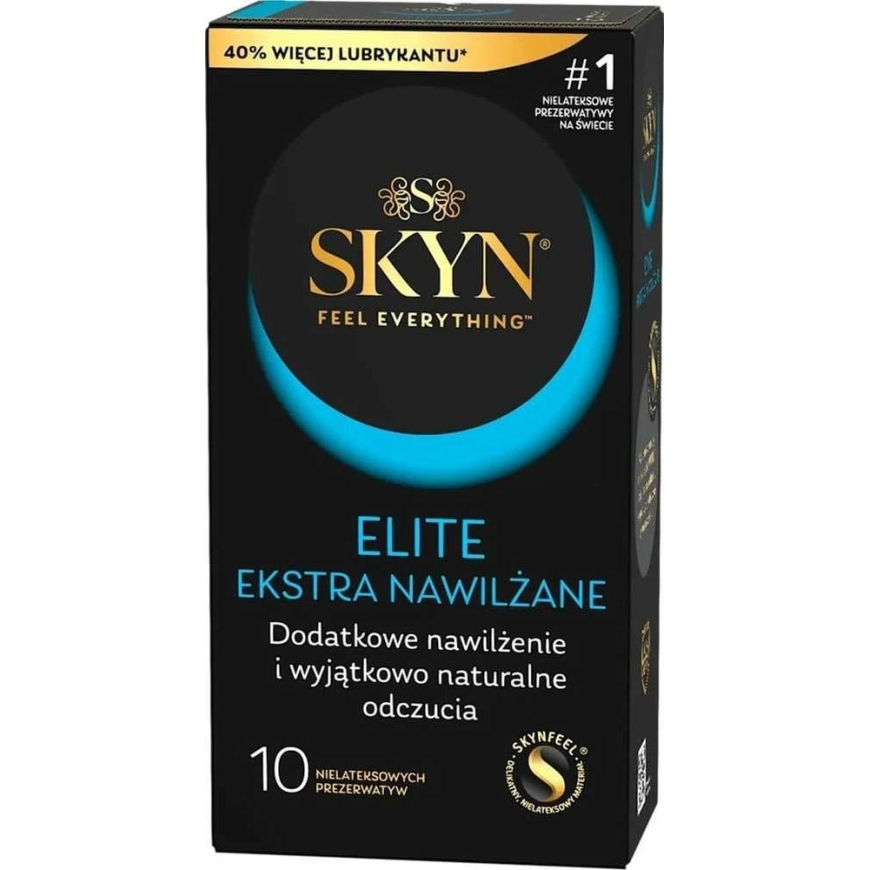 Skyn Elite Extra Lubricated nelateksiniai prezervatyvai 10vnt. – 2