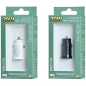 Auto laadija 30W QC USB + USB-C PD Remax Siya seeria RCC358 must värv Auto laadija 30W QC USB + USB-C PD Remax Siya seeria RCC358 must värv