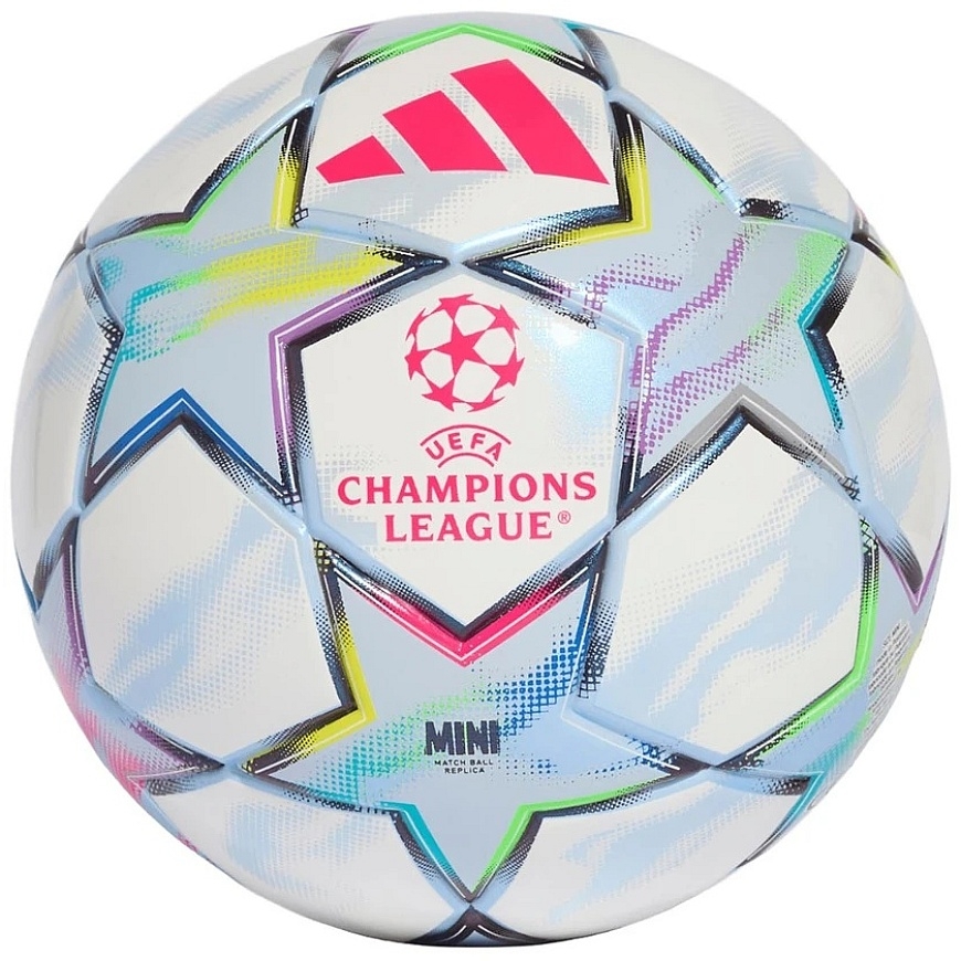 Adidas Futbolo kamuolys UCL Mini 26/27 League Stage balta ir-melsva KE9770 1