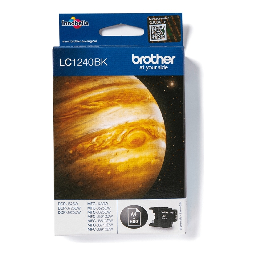 Brother LC1240BK mustekasetti 1 kpl Alkuperäinen Musta