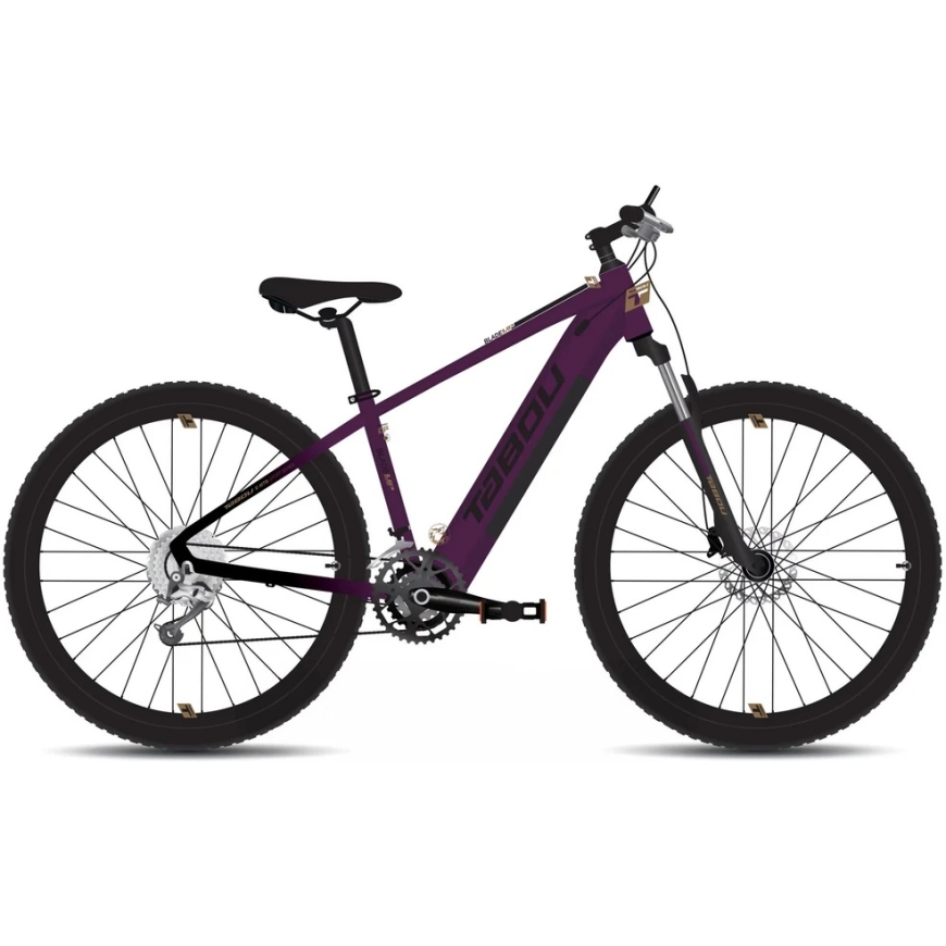 Elektriskais velosipēds Tabou Blade UP ECO 29 melns-violets-18" (Izmērs: 18")