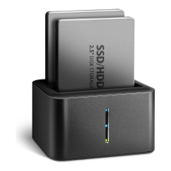 Axagon ADSA-D25 tallennusaseman telakointiasema USB 3.2 Gen 1 (3.1 Gen 1) Type micro-B Musta