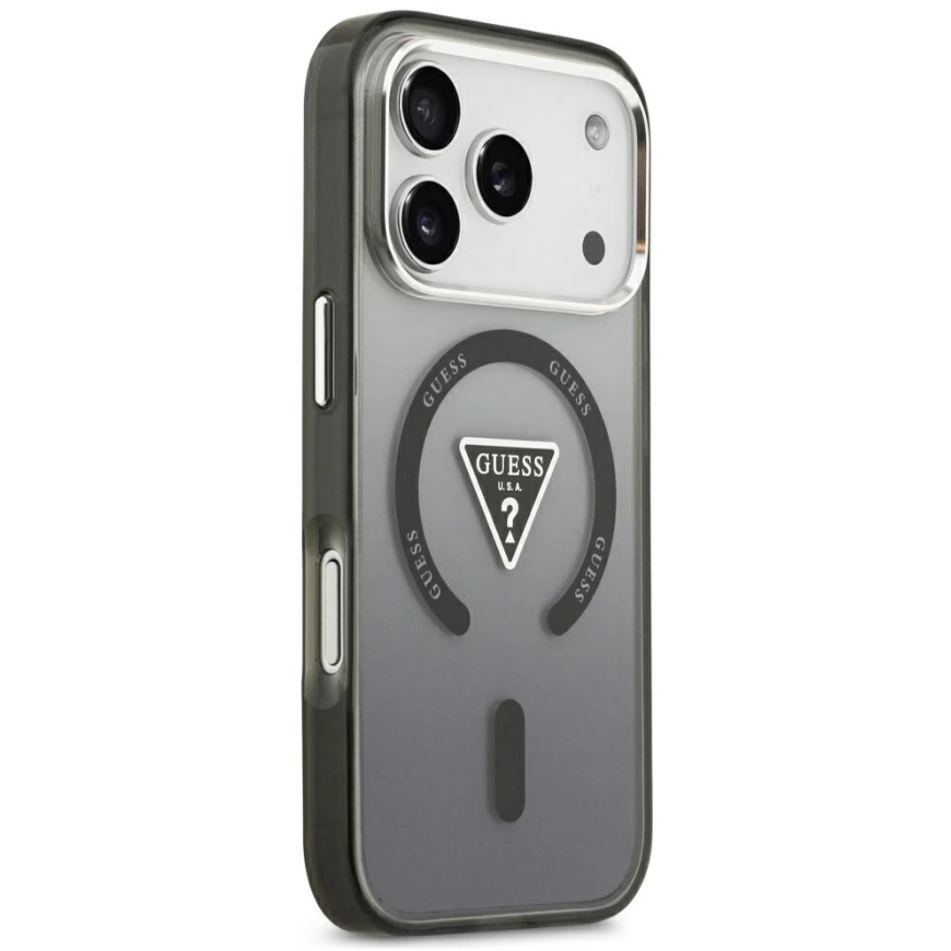Guess IML Gradient Triangle Logo MagSafe Case for iPhone 18 Pro Max / 17 Pro Max Black – 4