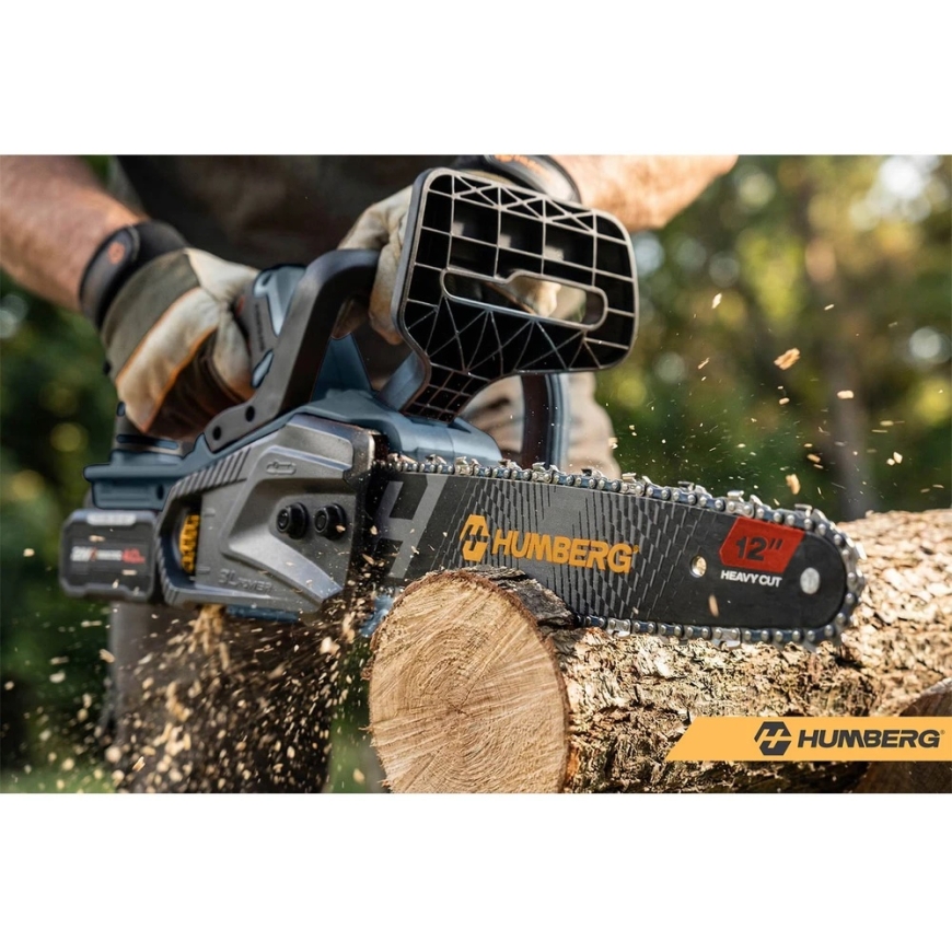 Akutoitelise kettsaag Humberg HM-436 (12" akutoitelise saag puidu jaoks) – 4